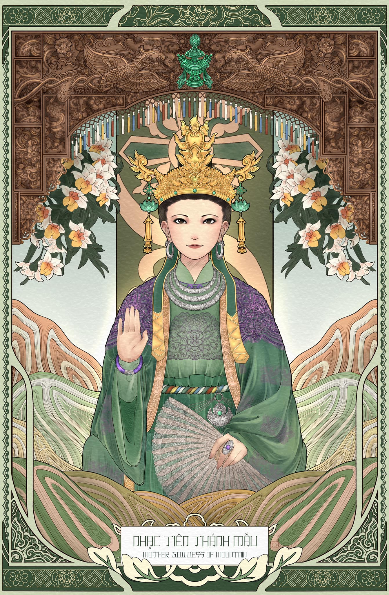 Portrait of the Fourth Mother Goddess of Mountain – Divine Portraits Project x Lunae Lumen