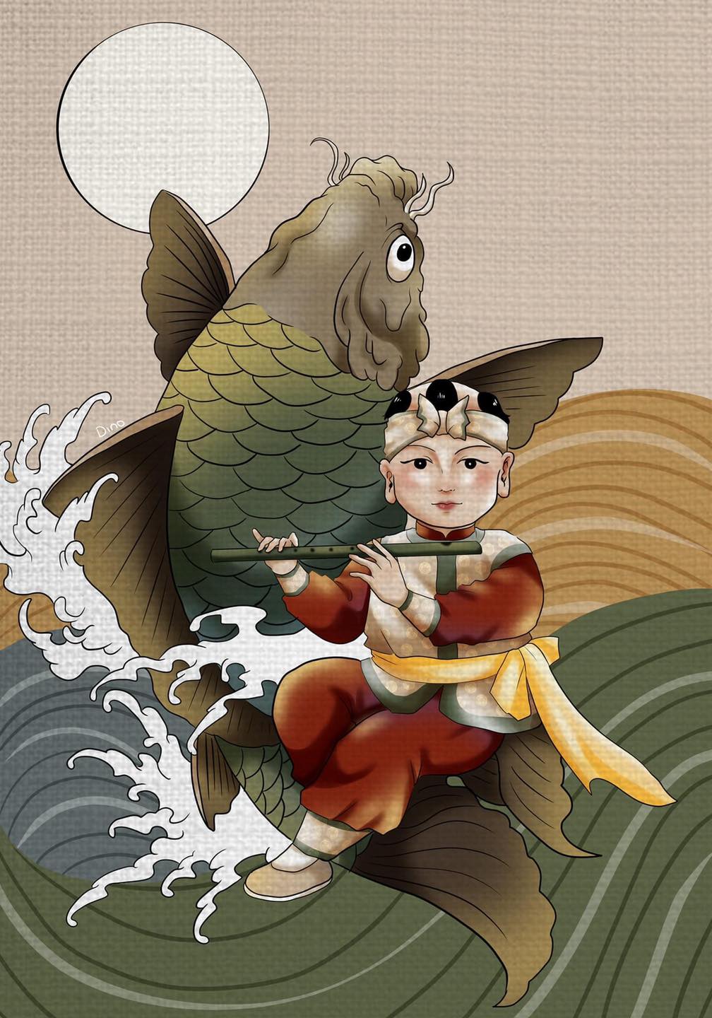 Painting of the Third Master of Water by Cheng Cheng